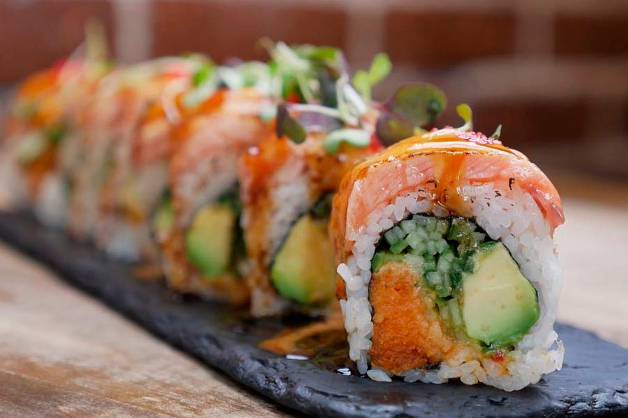 The Haam Restaurant sushi closeup